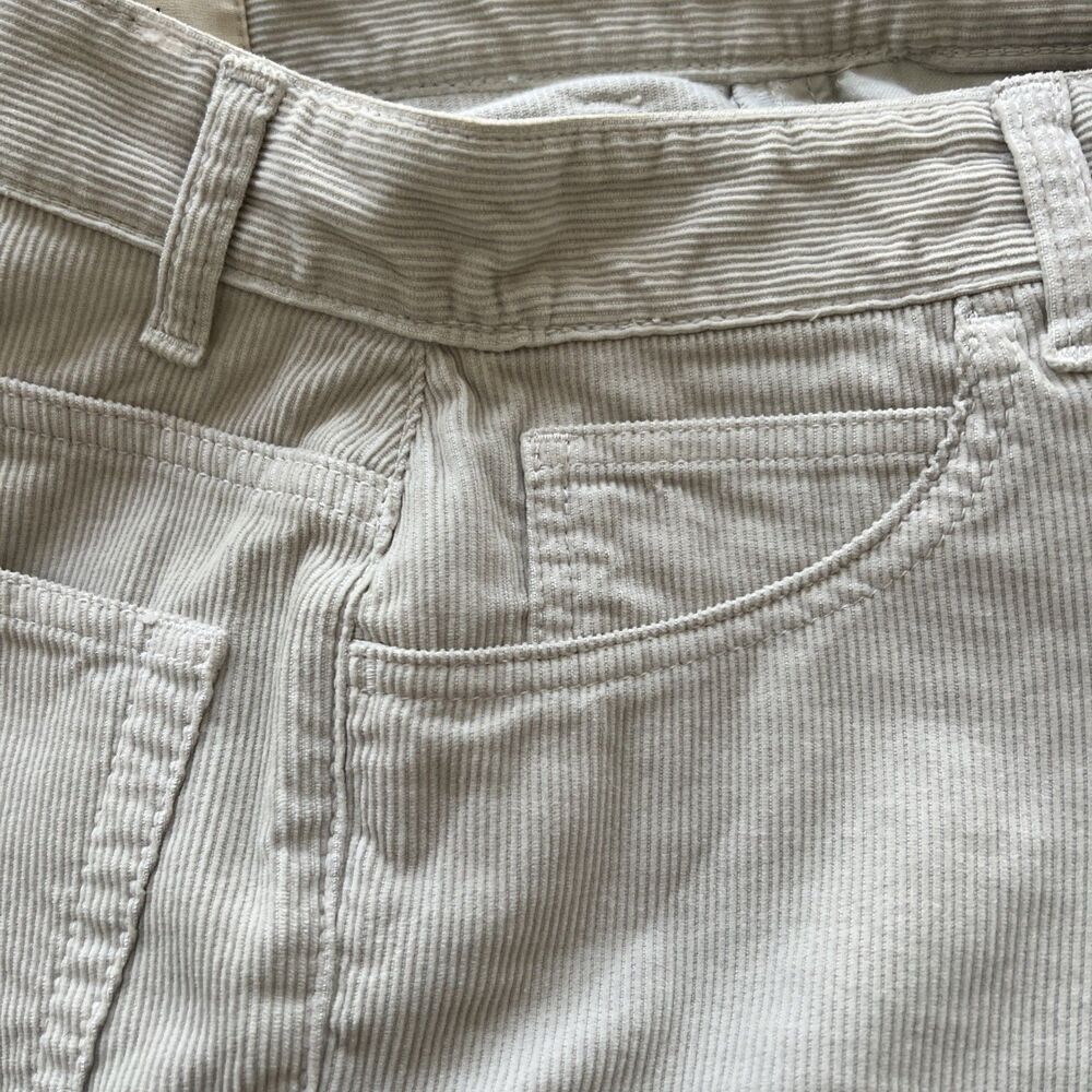 THE ROW Beige Corduroy Wide Leg Pants Size 25x30 High Waisted Excellent Altered - Picture 15 of 16